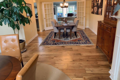 Natural Wood Floor Dinning Room