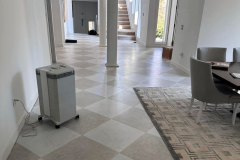 White Checkered Tile Flooring