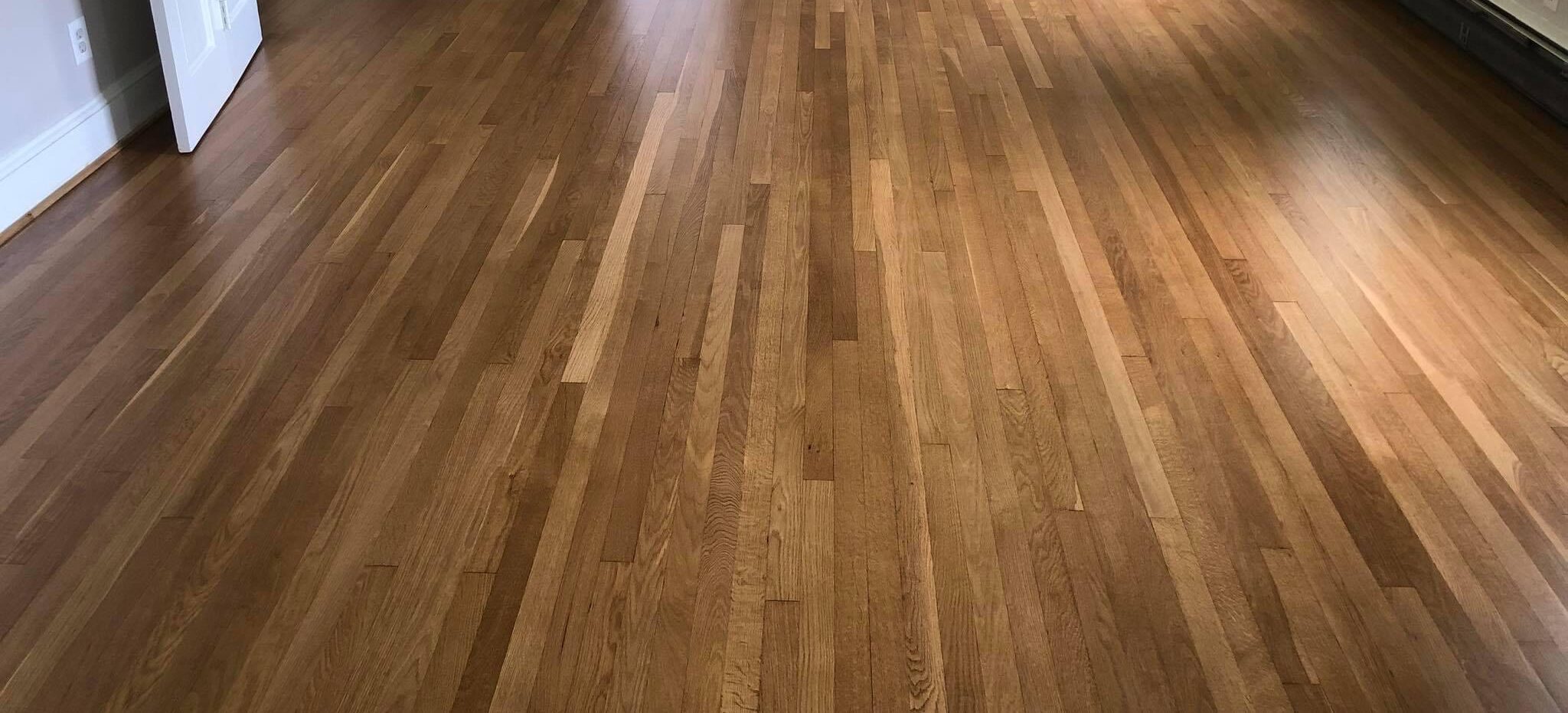 Walnut hard wood floor installation and wood floor matching in Baltimore